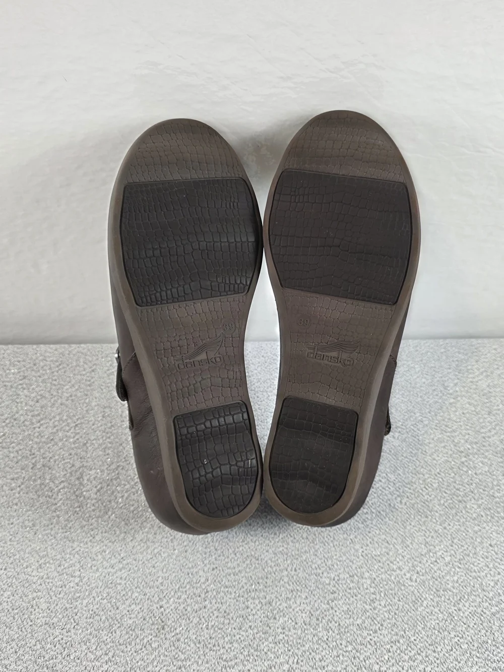 Dansko Marisa Hidden Wedge Oxford Shoes Brown Leather Women's 39/8.5-9